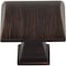 Jeffrey Alexander 1-1/4" Overall Length  Brushed Oil Rubbed Bronze Roman Cabinet Knob 944DBAC - alternate 2
